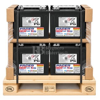 4 Bater�as TROJAN PACER P-875 | 8 Voltios 183 Amperios